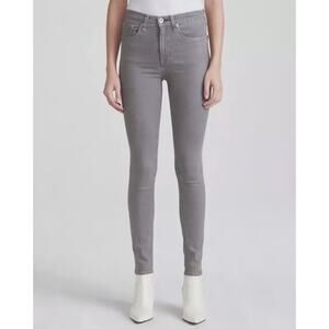 Rag & Bone The High Rise Skinny Jean Coated Rin Gray Stretch Classic 5-Pocket 26